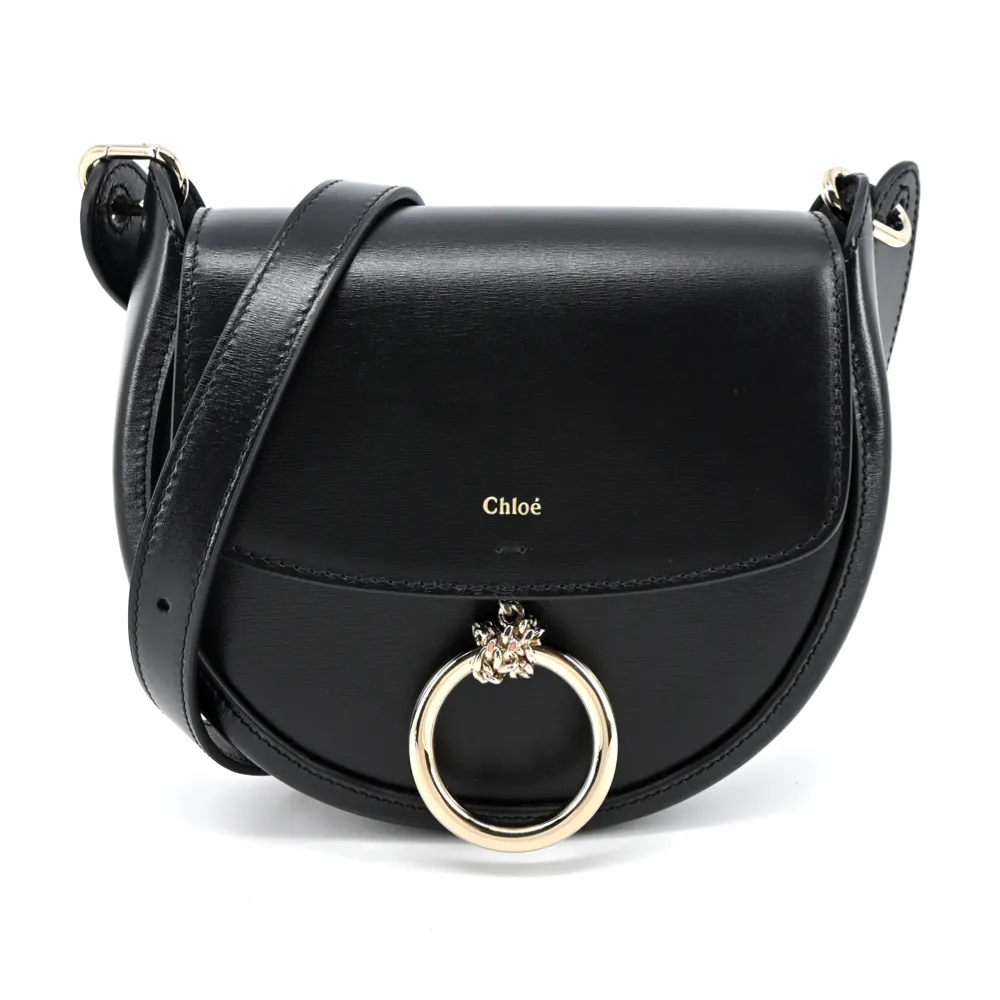 Chloe 新款Arlen 小牛皮翻蓋小號肩背/斜背包(黑色) 歷史價格詳細信息
