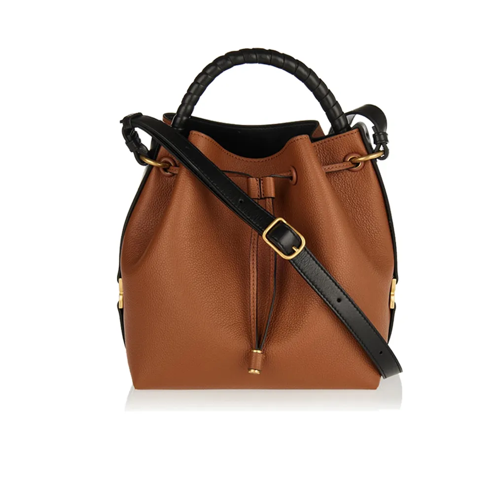 Chloe 新款Marcie 小牛皮束口兩用水桶包(黑色) 歷史價格詳細信息