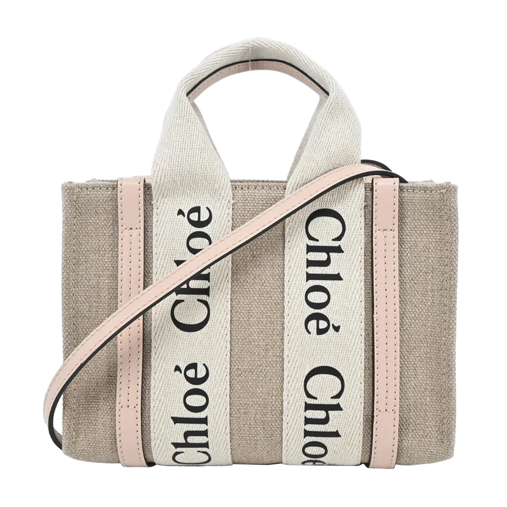 Chloe Woody tote bag帆布迷你兩用包(焦糖咖色) 歷史價格詳細信息