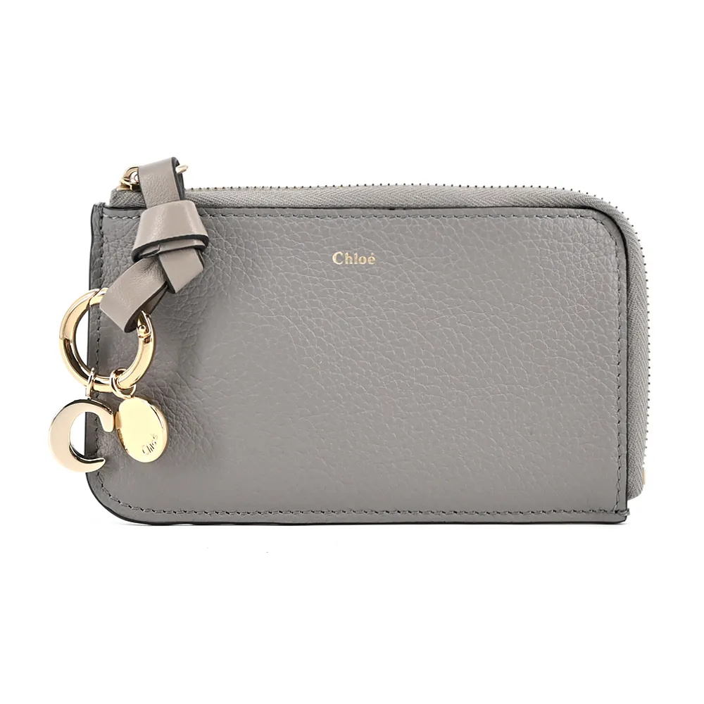 Chloe ALPHABET C LOGO 小牛皮卡片/零錢包(黑色) 歷史價格詳細信息