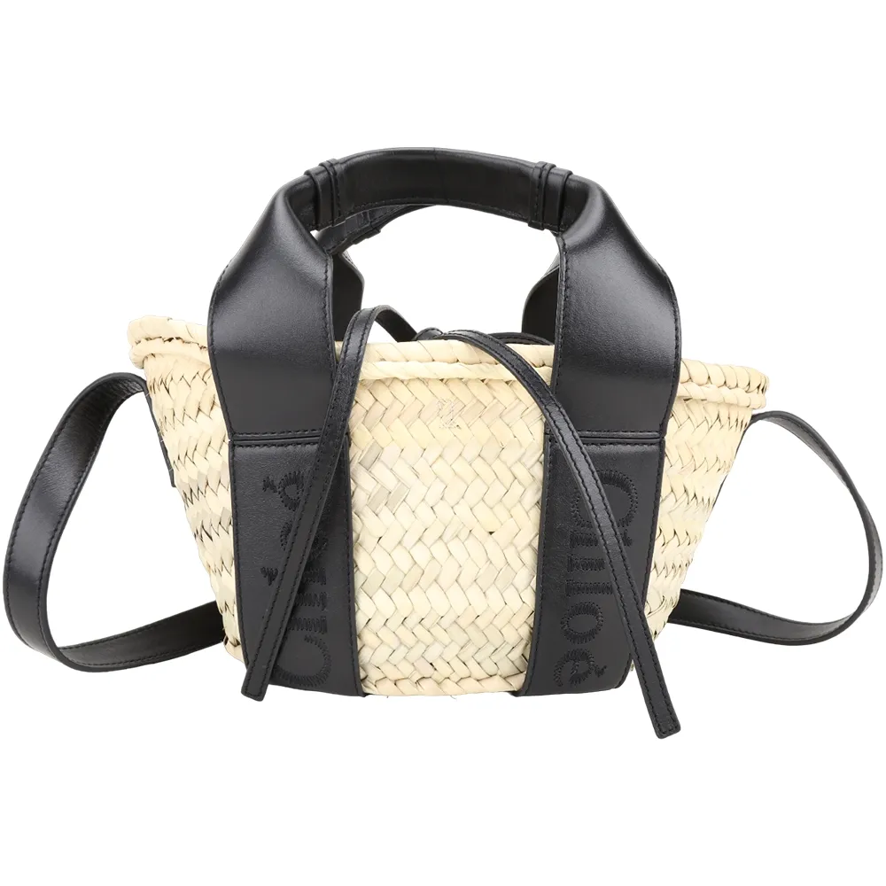 拉菲草手工編織包ins法式復古單肩手草編包度假沙灘包女 歷史價格詳細信息