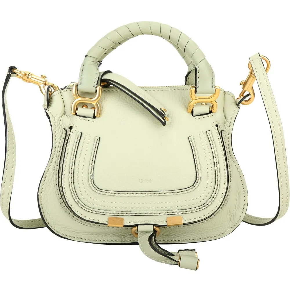 Chloe Marcie 小牛皮迷你翻蓋半月包(米白) 歷史價格詳細信息