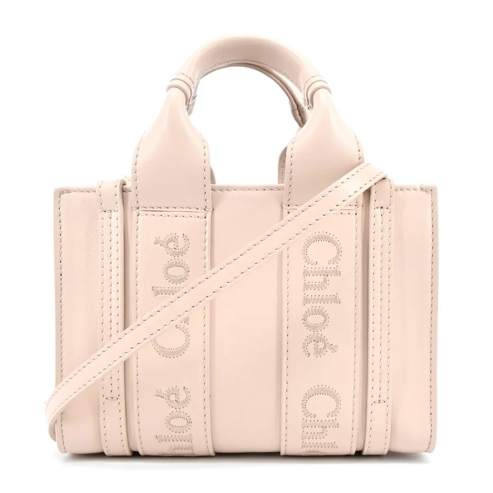 Chloe Woody tote bag 新款皮革兩用托特包(迷你/白色) 歷史價格詳細信息