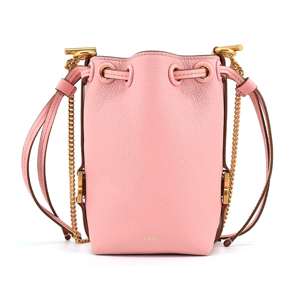 Chloe 新款Marcie 粒面小牛皮束口水桶包(棕色) 歷史價格詳細信息