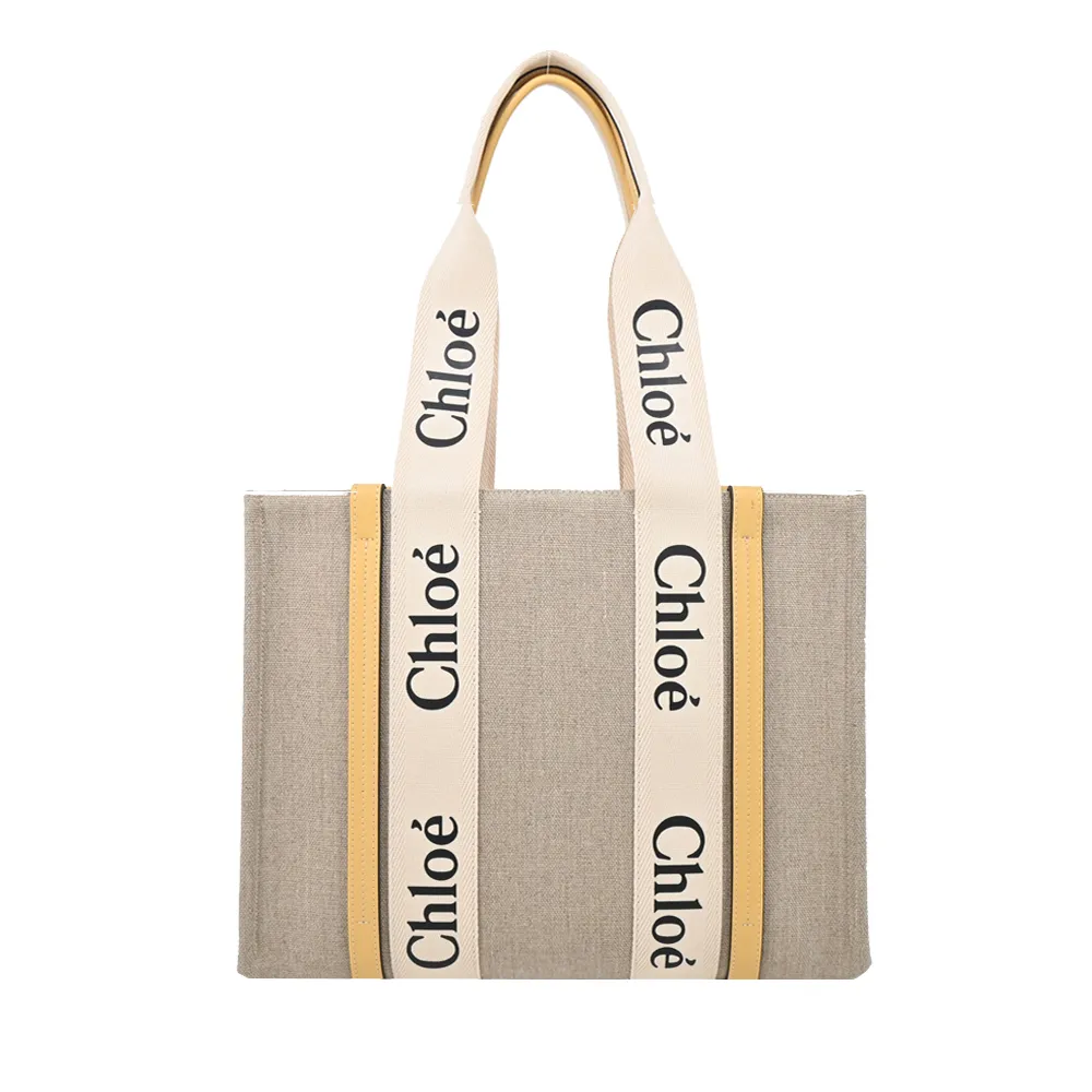 Chloé Woody tote bag帆布托特包(大號/海軍藍) 歷史價格詳細信息