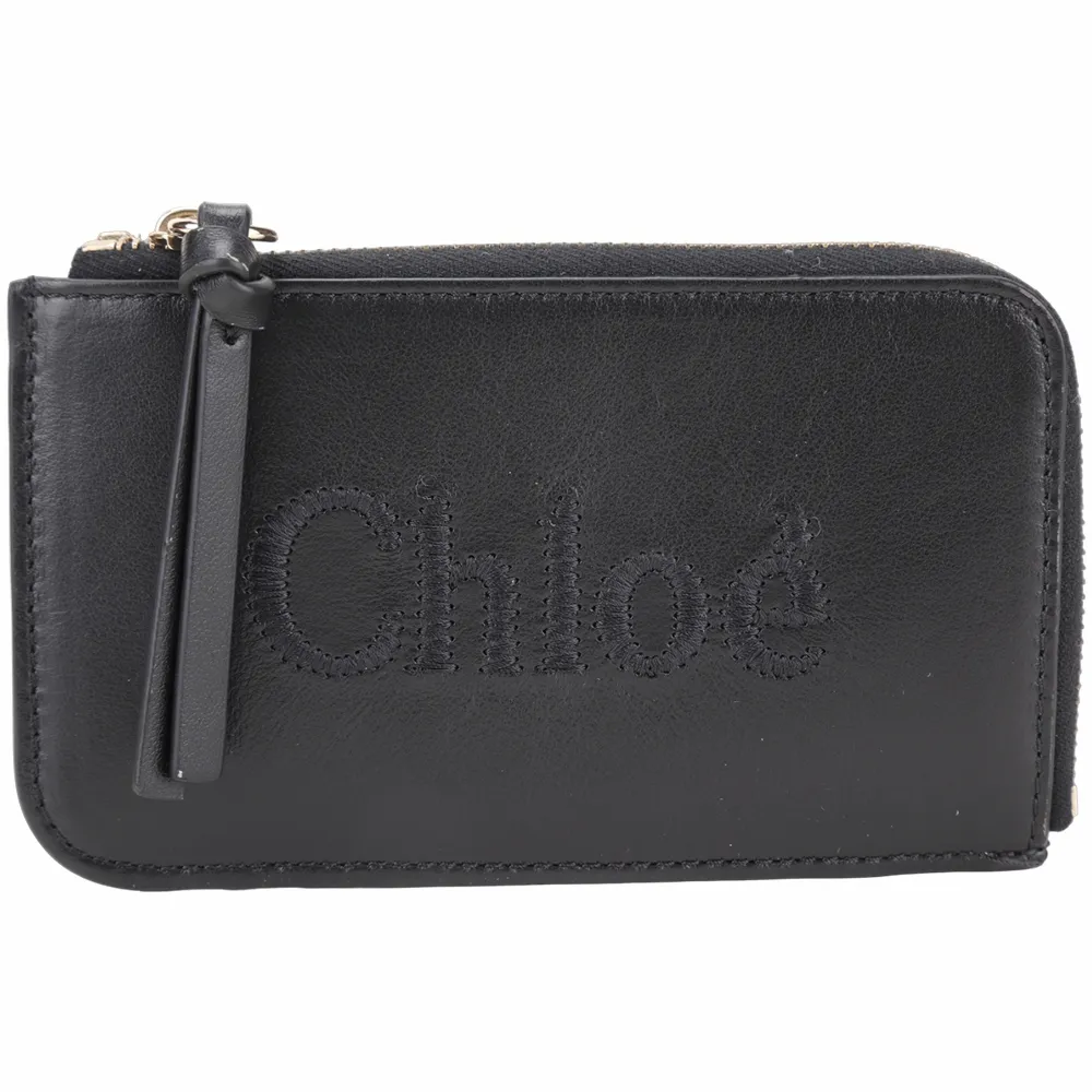 CHLOE Sense 刺繡標誌小款三折短夾(焦糖色) CHC23AP875I10 247 歷史價格詳細信息