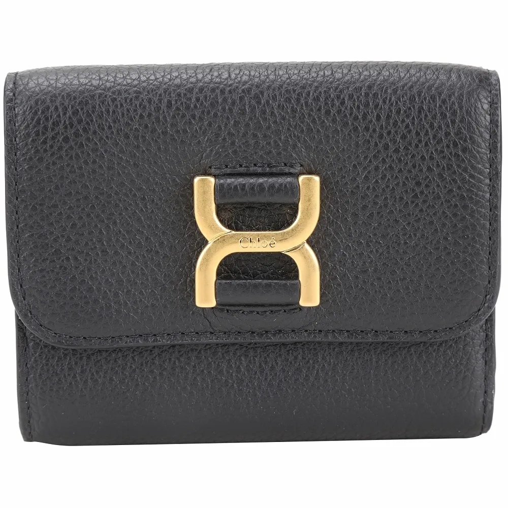 Chloe Marcie粒面小牛皮小號手提/肩背包(黑色) 歷史價格詳細信息
