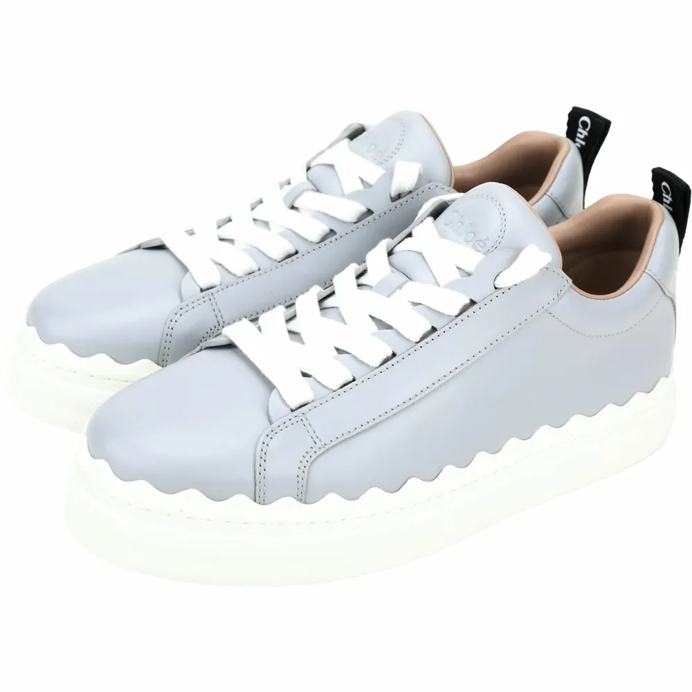 CHLOE LAUREN 棉質拼牛皮休閒運動鞋(白色/棕色) CHC22U108Z490U 歷史價格詳細信息