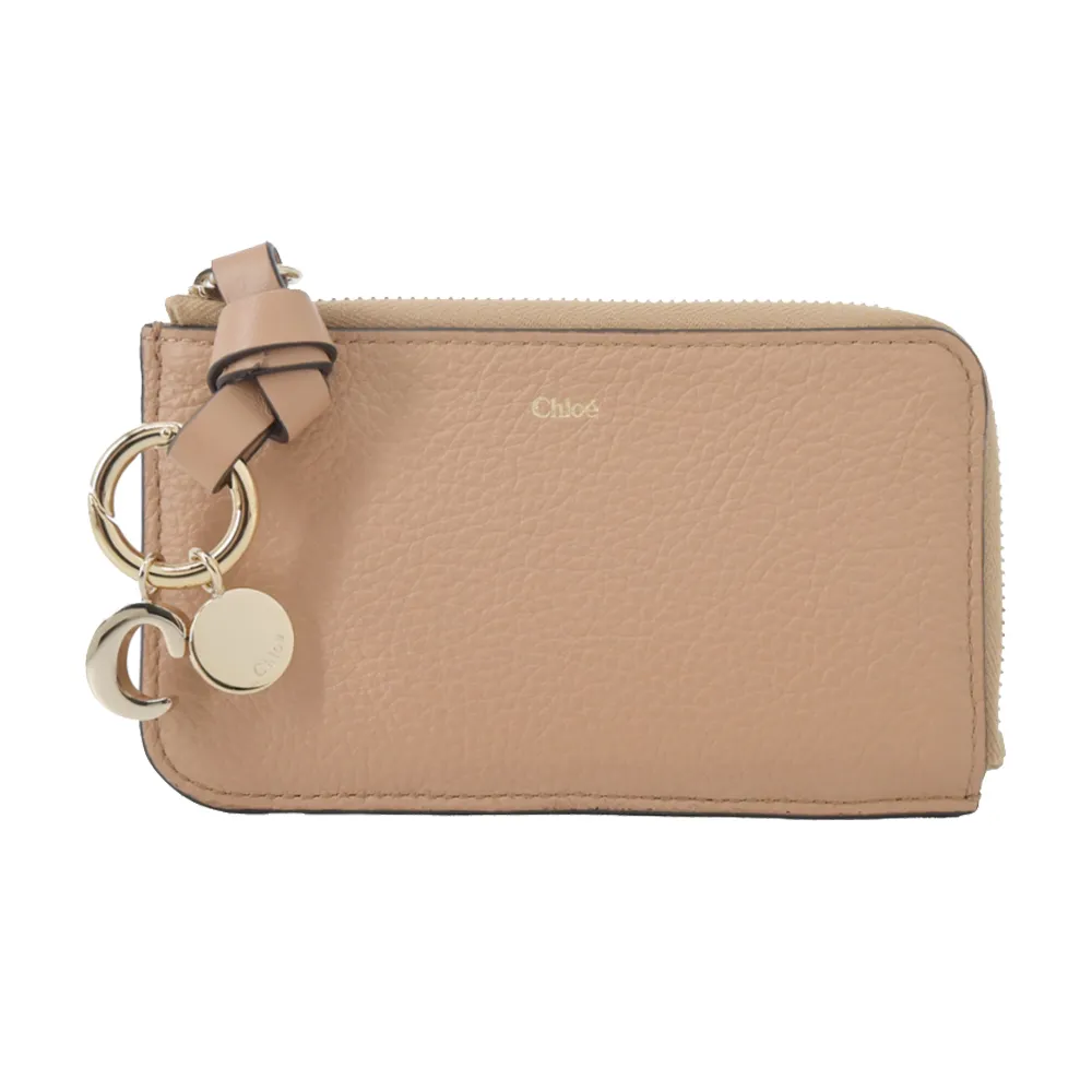 Chloe ALPHABET C LOGO 小牛皮卡片/零錢包(黑色) 歷史價格詳細信息