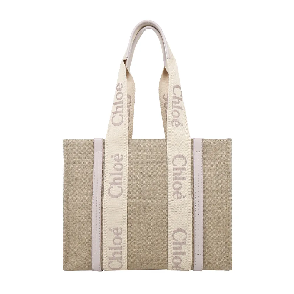 Chloé Woody tote bag帆布托特包(大號/海軍藍) 歷史價格詳細信息