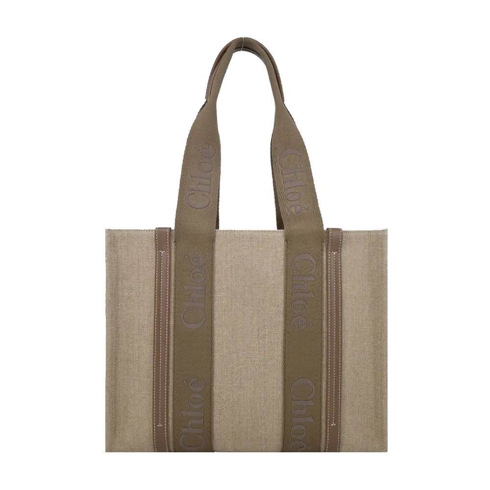 Chloé Woody tote bag帆布托特包(大號/海軍藍) 歷史價格詳細信息