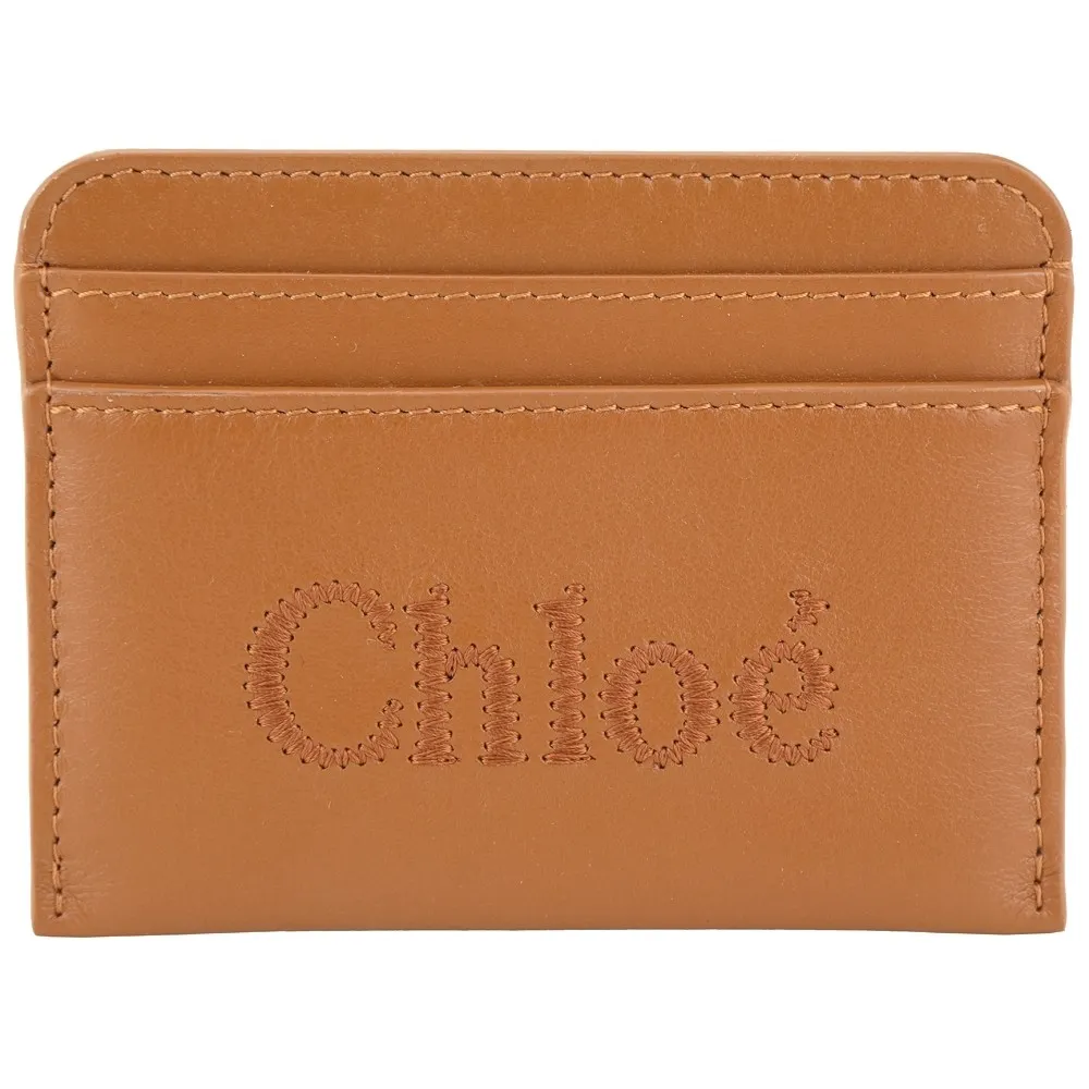 CHLOE Sense 刺繡標誌小款三折短夾(焦糖色) CHC23AP875I10 247 歷史價格詳細信息
