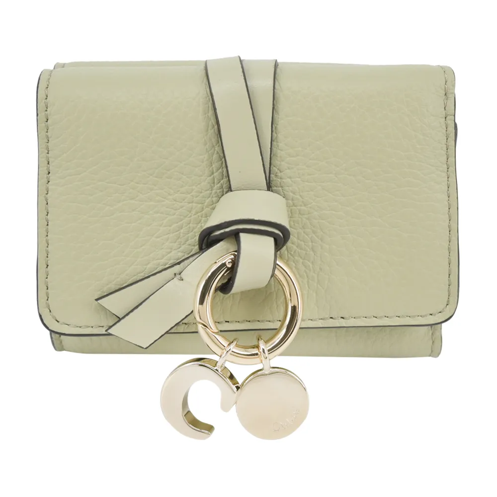 Chloe ALPHABET C LOGO 小牛皮三折短夾(黑色) 歷史價格詳細信息