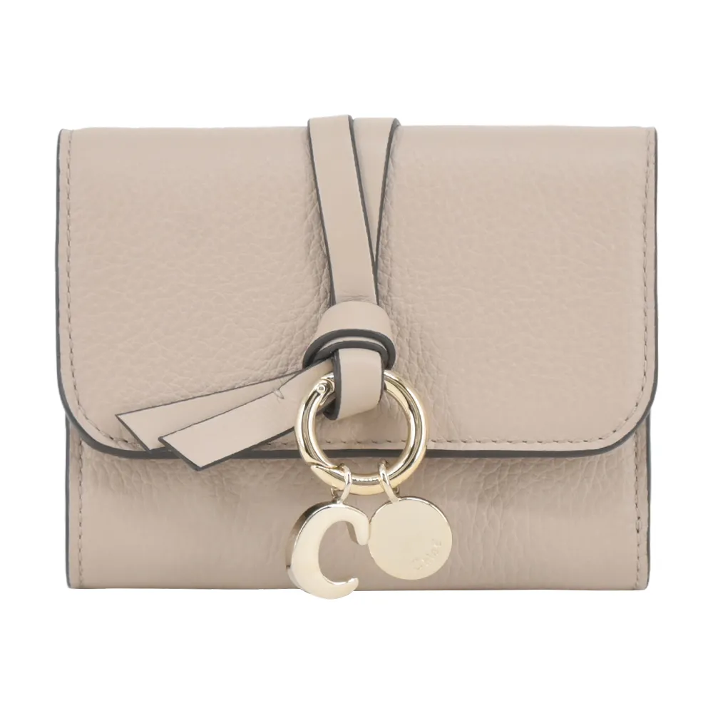 Chloe ALPHABET C LOGO 小牛皮三折短夾(黑色) 歷史價格詳細信息