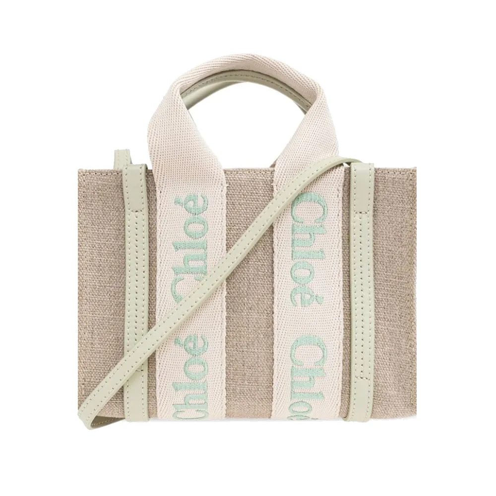 Chloe Woody tote bag帆布迷你兩用包(焦糖咖色) 歷史價格詳細信息