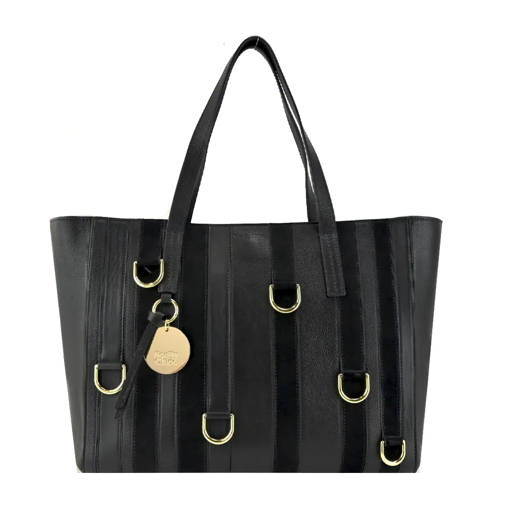 黑色皮革托特包 特價只有3天 歷史價格詳細信息