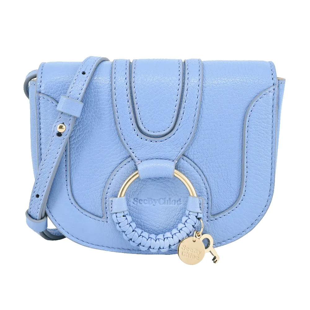 SEE BY CHLOE Mini Hana山羊皮馬鞍斜背包(黑色) 歷史價格詳細信息