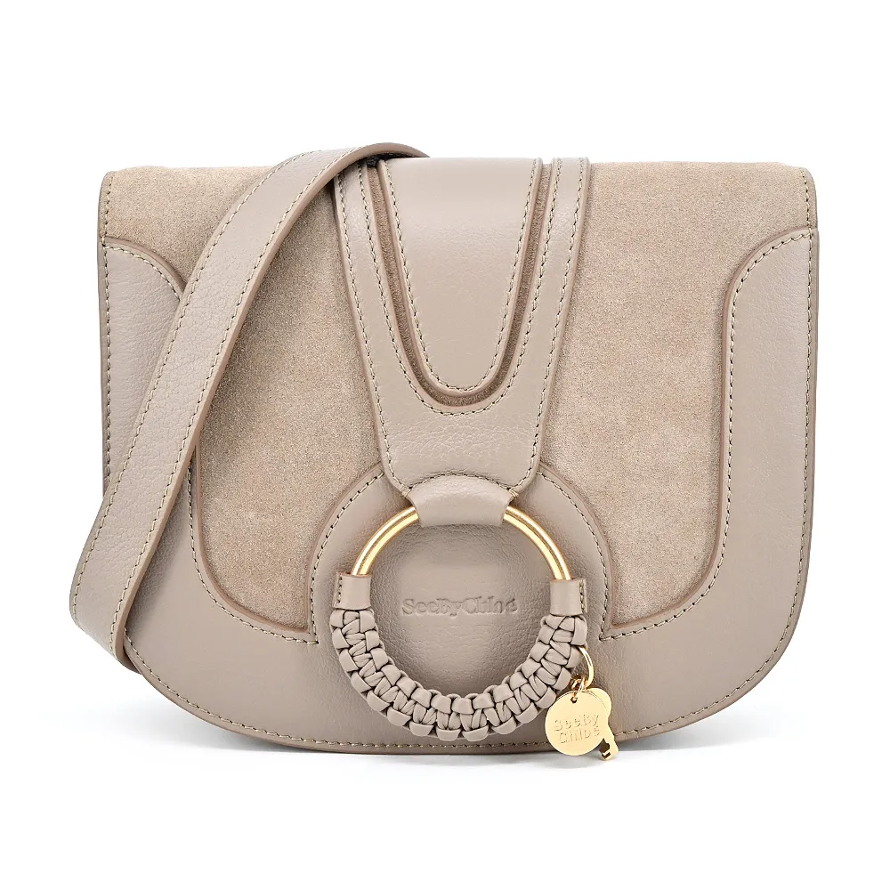 SEE BY CHLOE Hana麂皮馬鞍斜背包(棕色) 歷史價格詳細信息