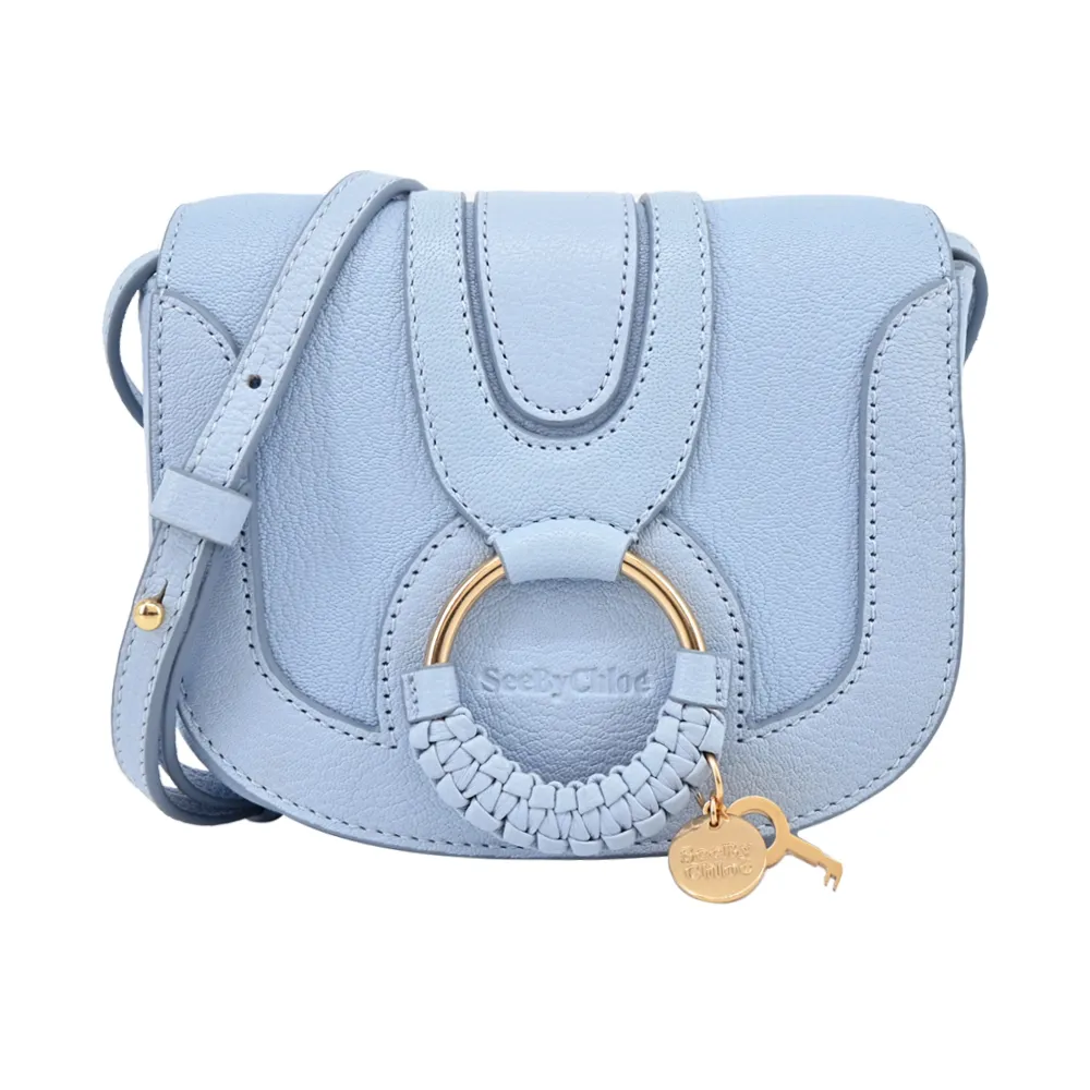 SEE BY CHLOE Mini Hana山羊皮馬鞍斜背包(黑色) 歷史價格詳細信息