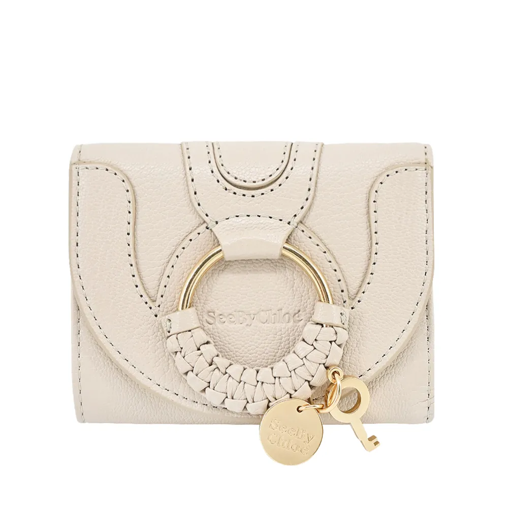 SEE BY CHLOE HANA系列山羊皮翻蓋短夾(米白) 歷史價格詳細信息