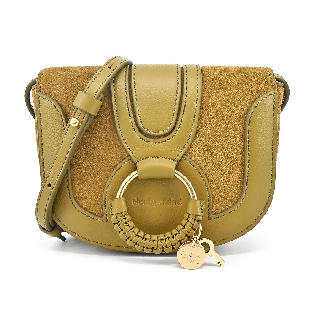 SEE BY CHLOE Hana麂皮馬鞍斜背包(棕色) 歷史價格詳細信息