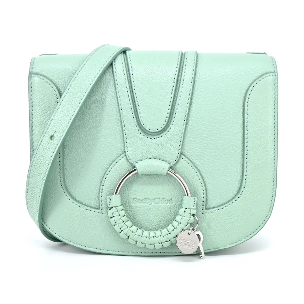 SEE BY CHLOE Hana山羊皮馬鞍斜背包(米色) 歷史價格詳細信息