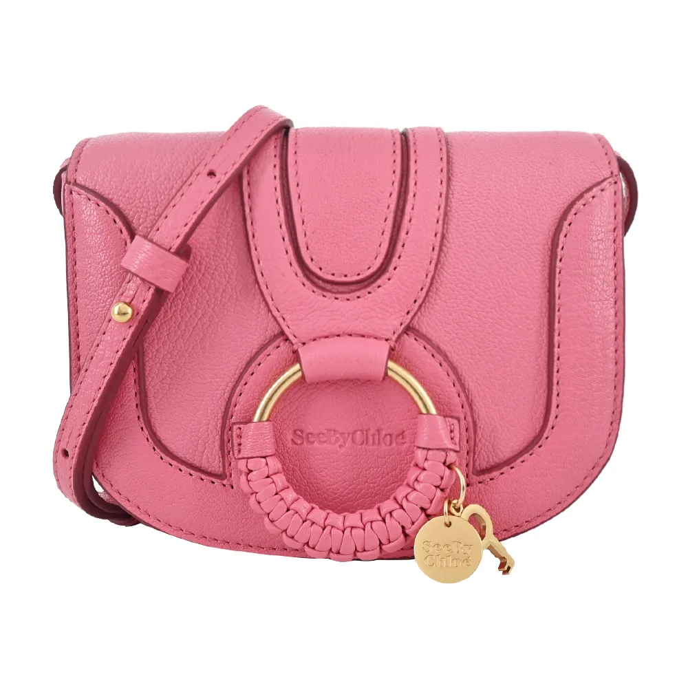 SEE BY CHLOE Mini Hana山羊皮馬鞍斜背包(黑色) 歷史價格詳細信息