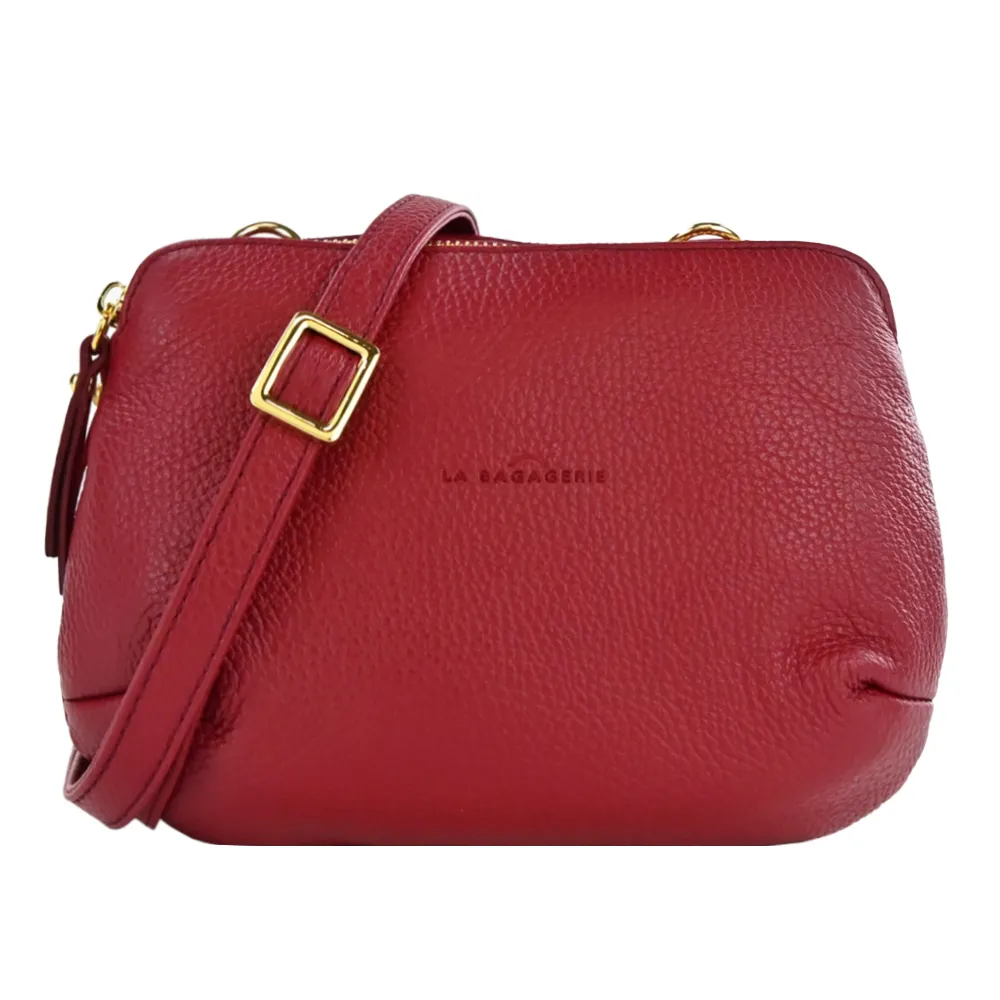 LA BAGAGERIE H22系列牛皮水桶斜背包(迷你/綠) 歷史價格詳細信息