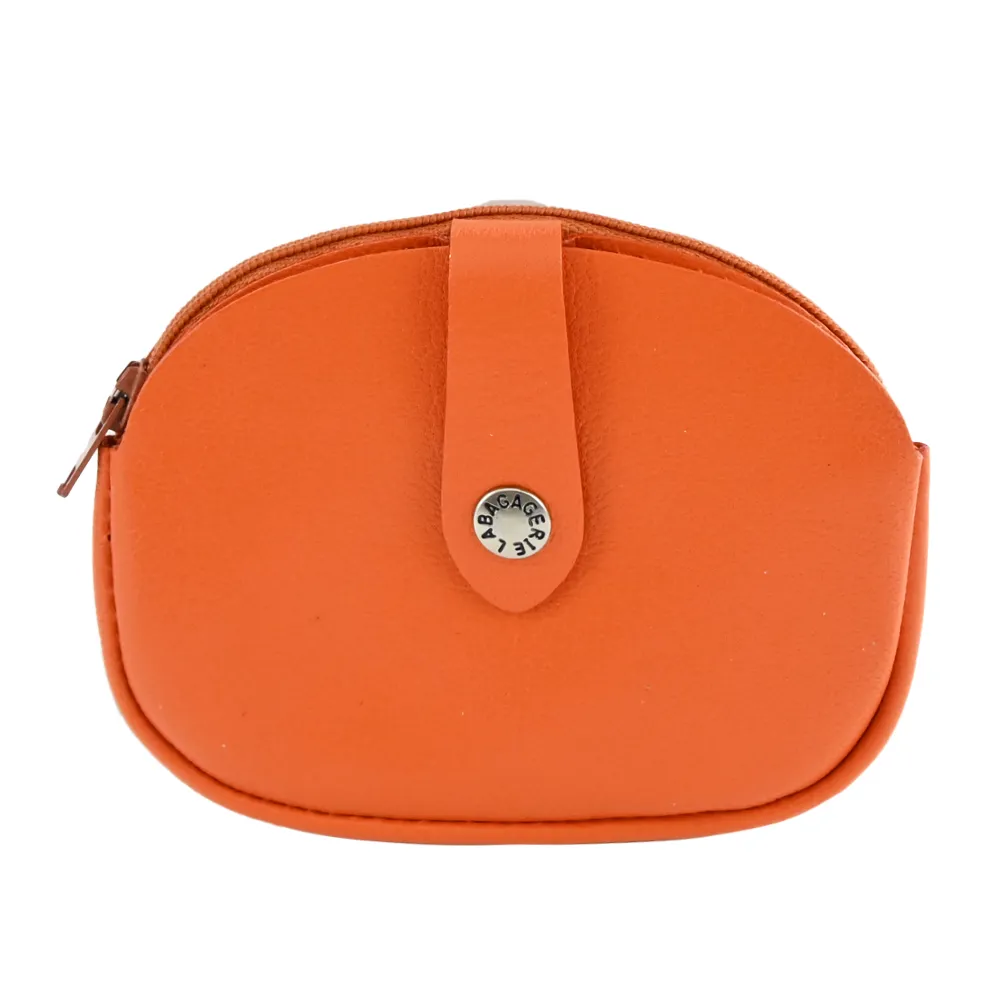 LA BAGAGERIE Demi Lune系列山羊皮半月零錢包(黑) 歷史價格詳細信息