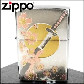 【ZIPPO】日系~傳統藝術-武士刀圖案電鑄板貼片加工打火機 價格比較,價格查詢,歷史價格詳細信息