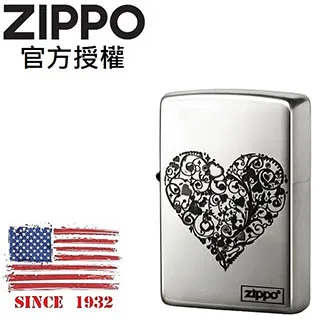 ZIPPO 藤蔓愛心(銀)防風打火機 日本設計 ZA-3-36C 歷史價格詳細信息