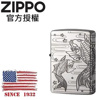 ZIPPO 櫻花鯉魚(黑底金)防風打火機 日本設計 ZA-3-11A 歷史價格詳細信息