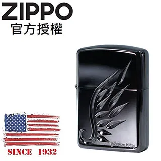 ZIPPO 精雕黑色羽翼(加厚版)防風打火機 日本設計 ZA-5-32C 歷史價格詳細信息