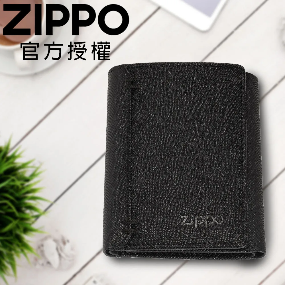 ZIPPO 黑色十字壓紋雙折皮夾(直立款) 皮件皮夾 錢包 男士短夾 男生皮夾 防盜皮夾 牛皮皮夾 2007072 歷史價格詳細信息