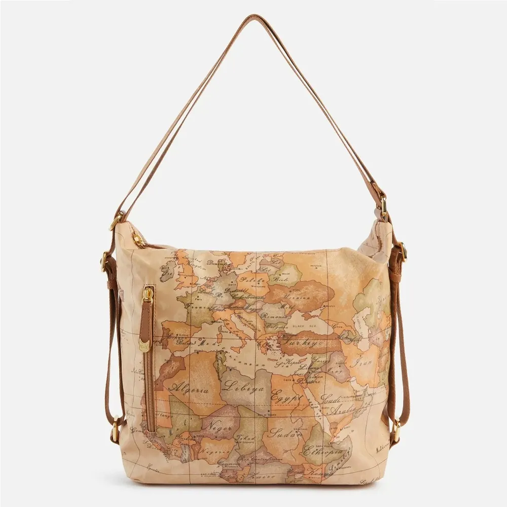 【Alviero Martini 義大利地圖包】尼龍拉鍊化妝包-中-地圖黃 歷史價格詳細信息