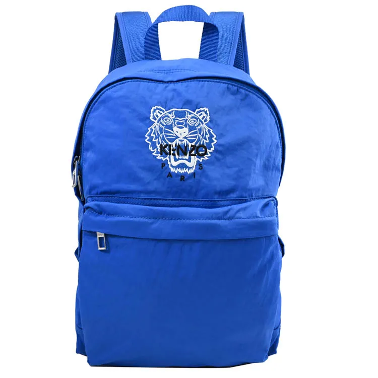 KENZO 5SF301 經典電繡虎頭帆布三用迷你後背包.藍/橘 歷史價格詳細信息