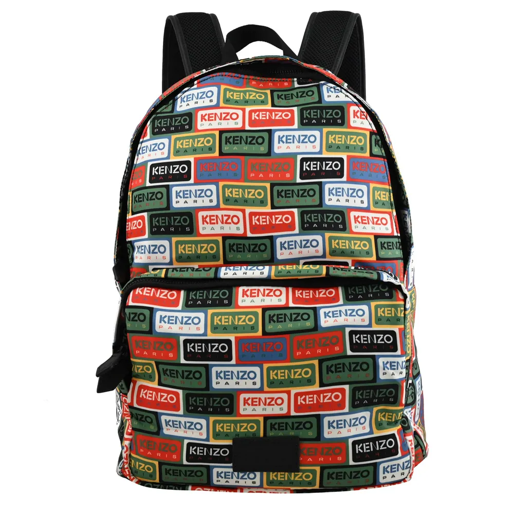 KENZO 5SA403 電繡虎頭LOGO休閒雙肩後背包.綠 歷史價格詳細信息