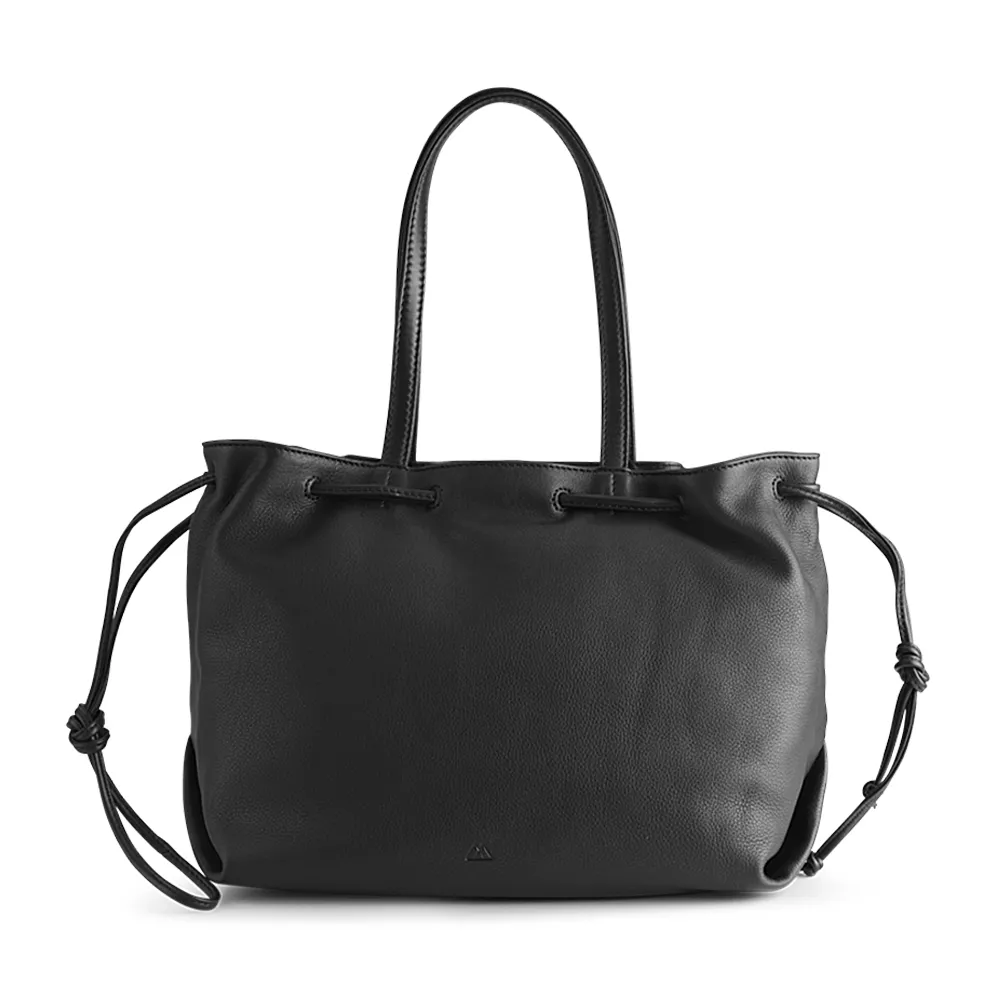 MARKBERG Luca 丹麥手工牛皮率性盧卡繩結肩揹包 斜背包 側肩包 (極簡黑) 歷史價格詳細信息