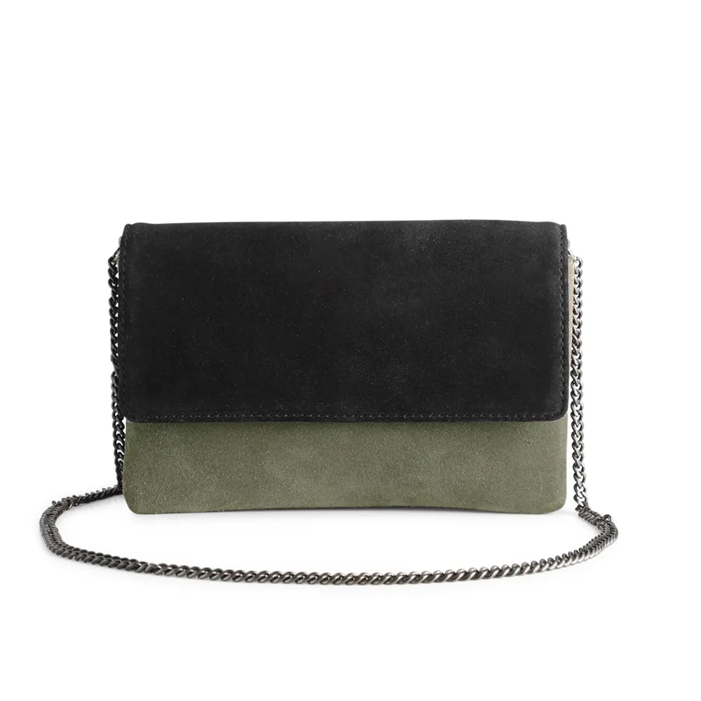 側背包 黑色拼接麻灰斜紋造型包包【NZC34】 歷史價格詳細信息