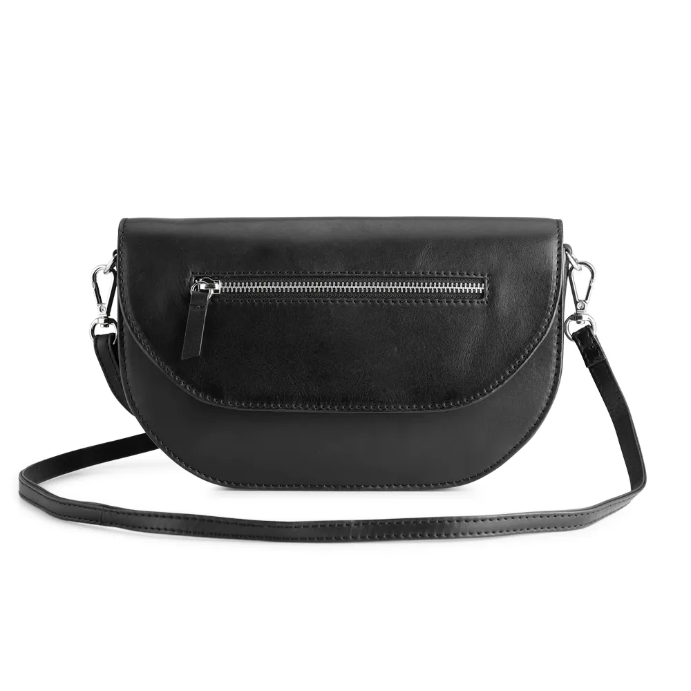 MARKBERG Luca 丹麥手工牛皮率性盧卡繩結肩揹包 斜背包 側肩包 (極簡黑) 歷史價格詳細信息