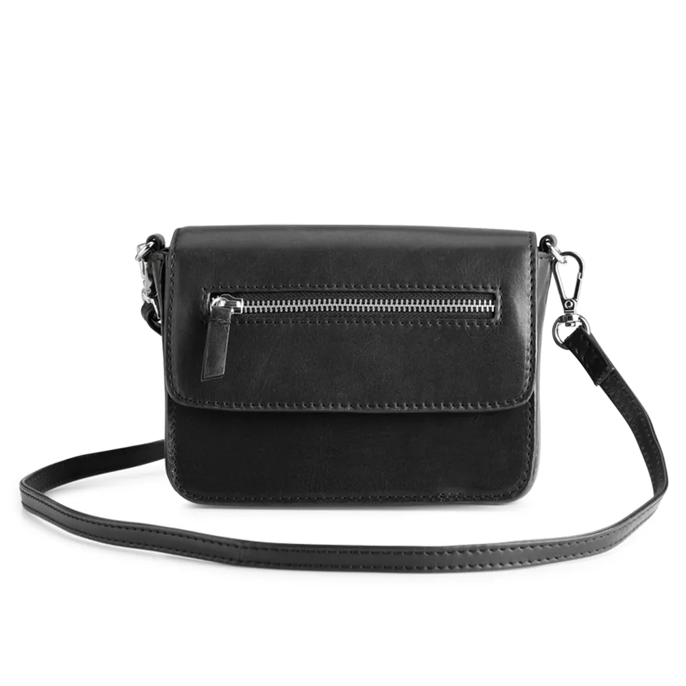 MARKBERG Luca 丹麥手工牛皮率性盧卡繩結肩揹包 斜背包 側肩包 (極簡黑) 歷史價格詳細信息