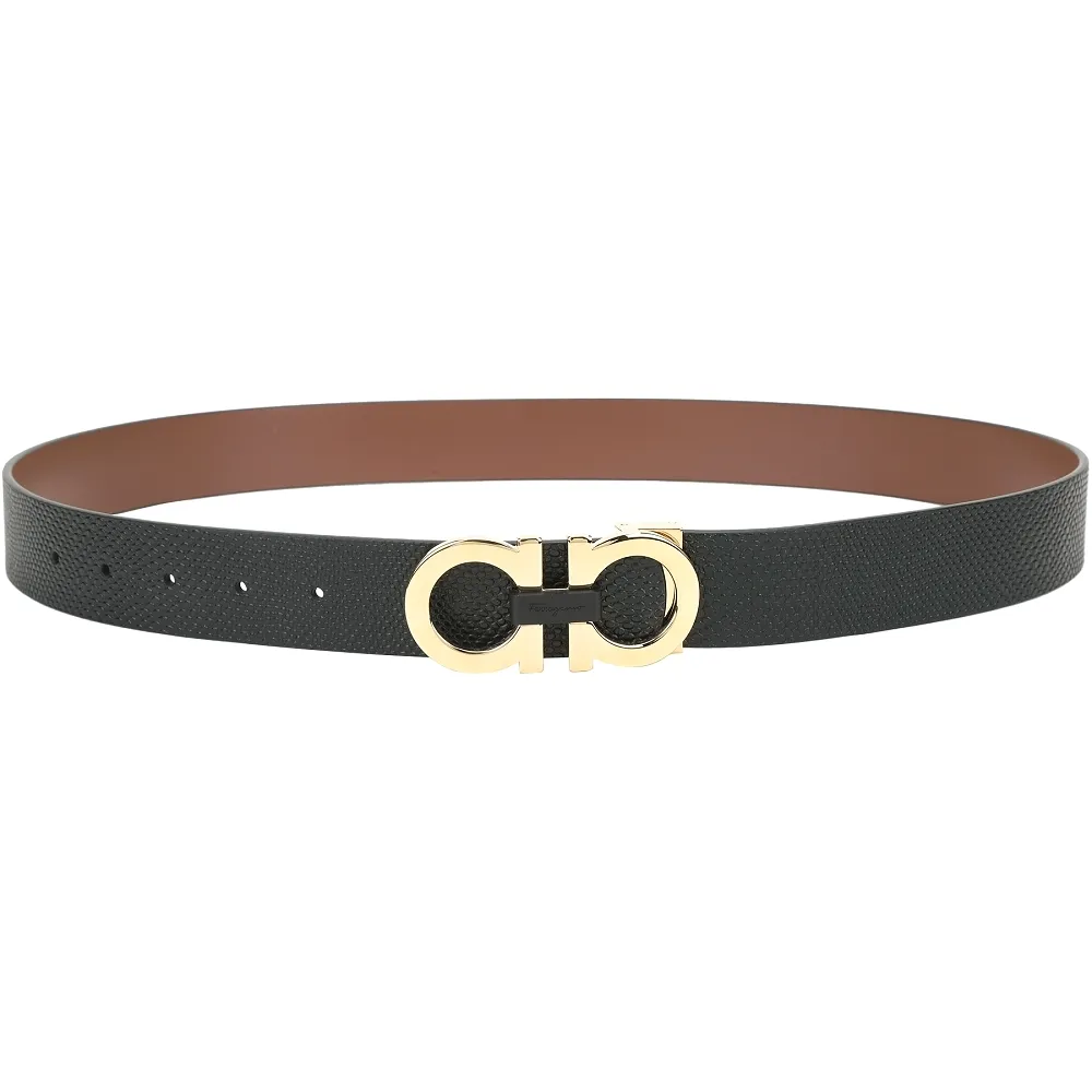 Salvatore Ferragamo Gancini AirPod 馬蹄飾防刮牛皮耳機套/鑰匙圈(黑色) 歷史價格詳細信息