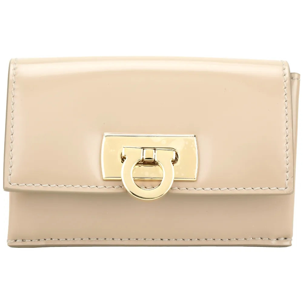 Salvatore Ferragamo Gancini AirPod 馬蹄飾防刮牛皮耳機套/鑰匙圈(黑色) 歷史價格詳細信息