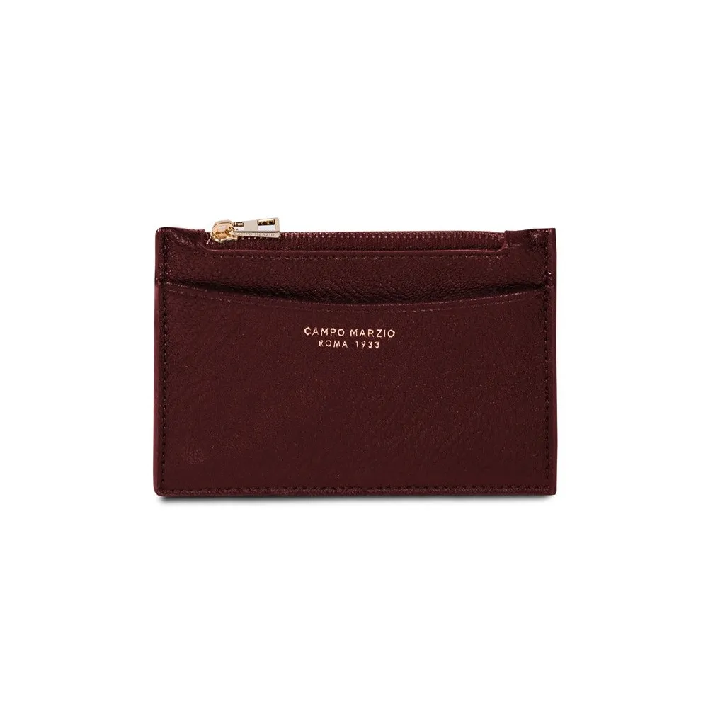 【CAMPO MARZIO】輕甜繽紛撞色 釦式6卡鑰匙環證件包-酒紅色 歷史價格詳細信息