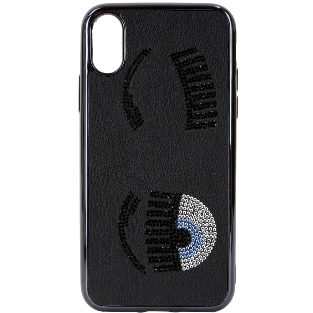 Chiara Ferragni iPhone XS Max 眼睛對話框造型手機保護套(天藍色) 歷史價格詳細信息