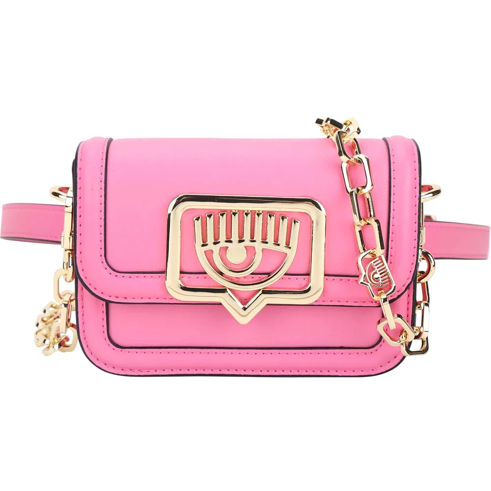 Chiara Ferragni eyelike 立體眨眼對話框漆皮化妝包(黑色) 歷史價格詳細信息