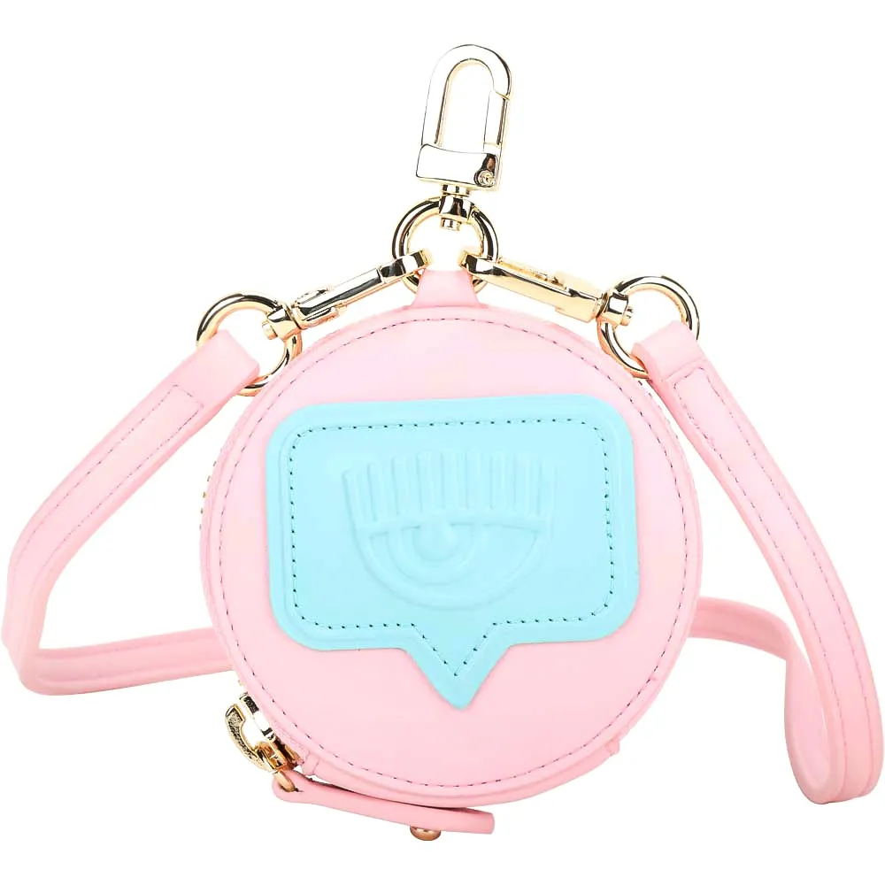 Chiara Ferragni eyelike 立體眨眼對話框漆皮化妝包(黑色) 歷史價格詳細信息