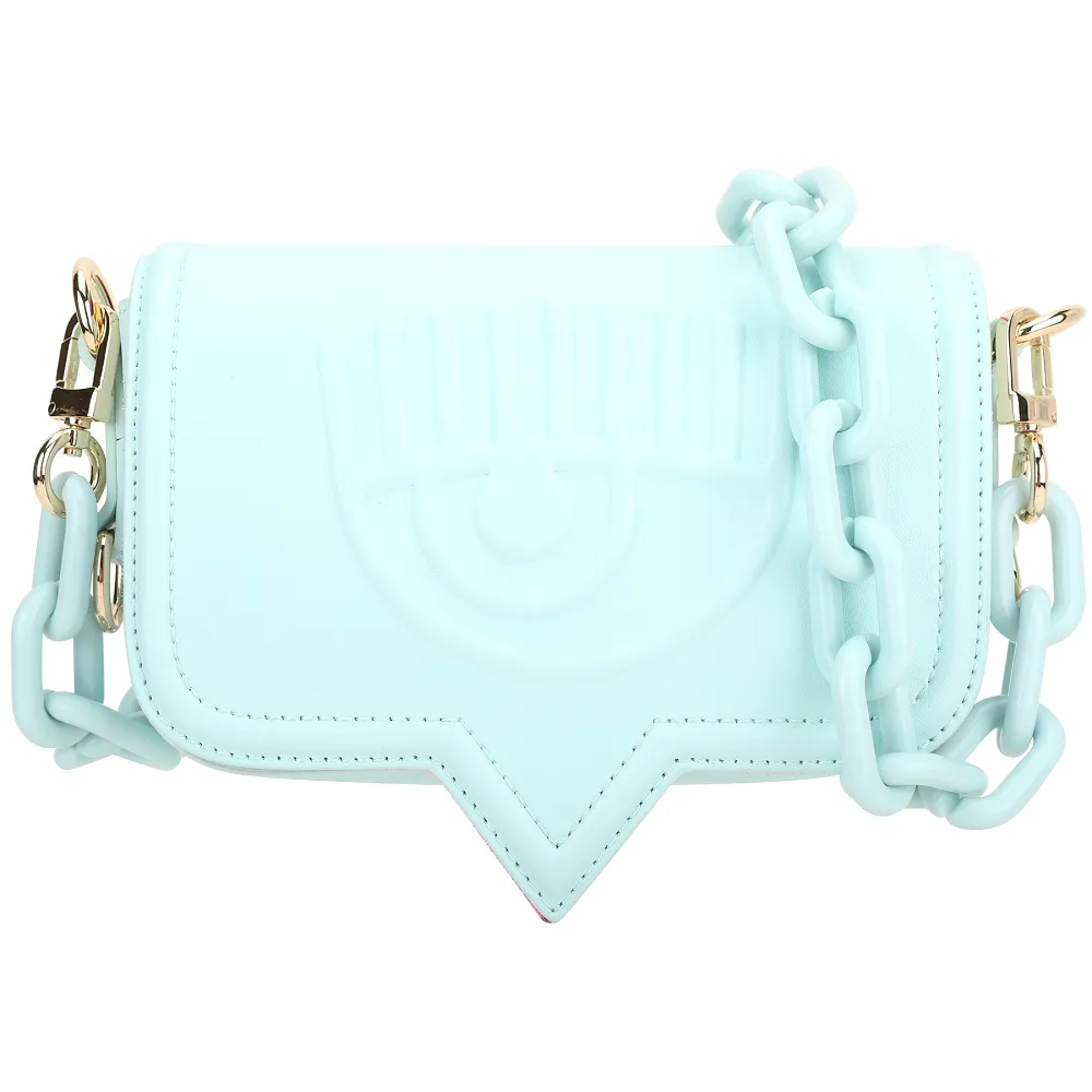 Chiara Ferragni eyelike 立體眨眼對話框漆皮化妝包(黑色) 歷史價格詳細信息