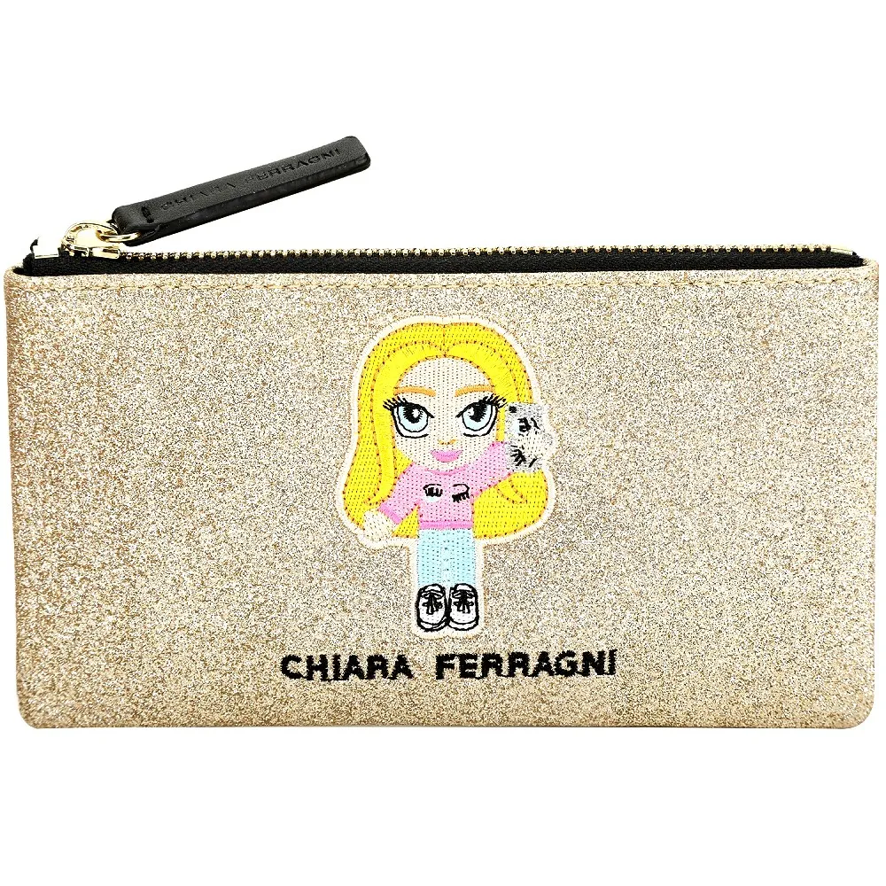 Chiara Ferragni @cfmascotte IG女孩漆皮肩背後背包(黑色) 歷史價格詳細信息