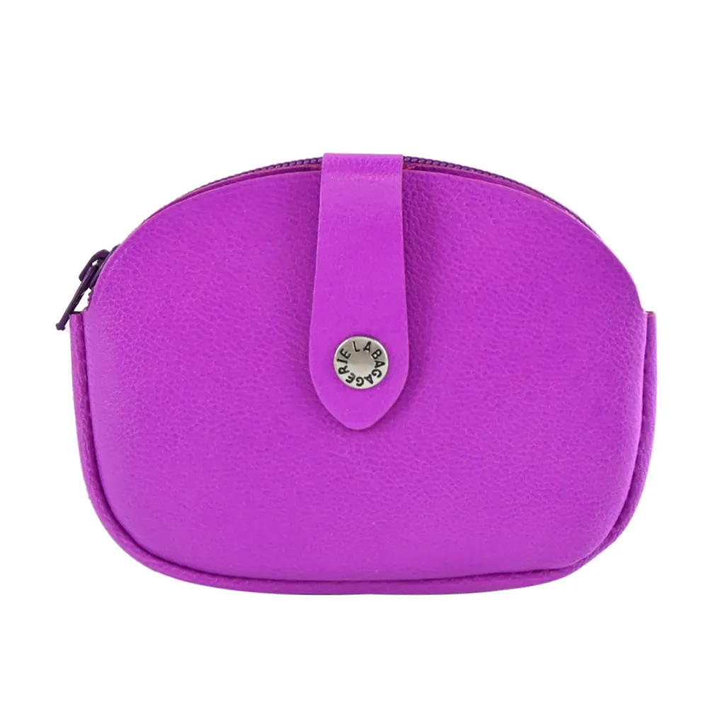 LA BAGAGERIE Demi Lune系列山羊皮半月零錢包(黑) 歷史價格詳細信息